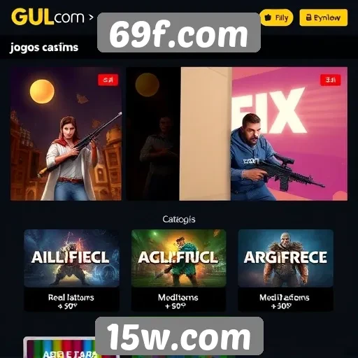 Análise das principais categorias de jogos no 69f.com