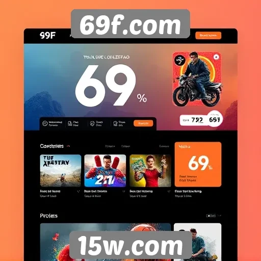 Análise da interface do usuário do site 69f.com